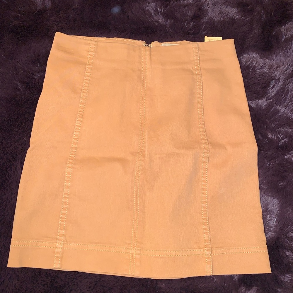 Yellow Denim Skirt